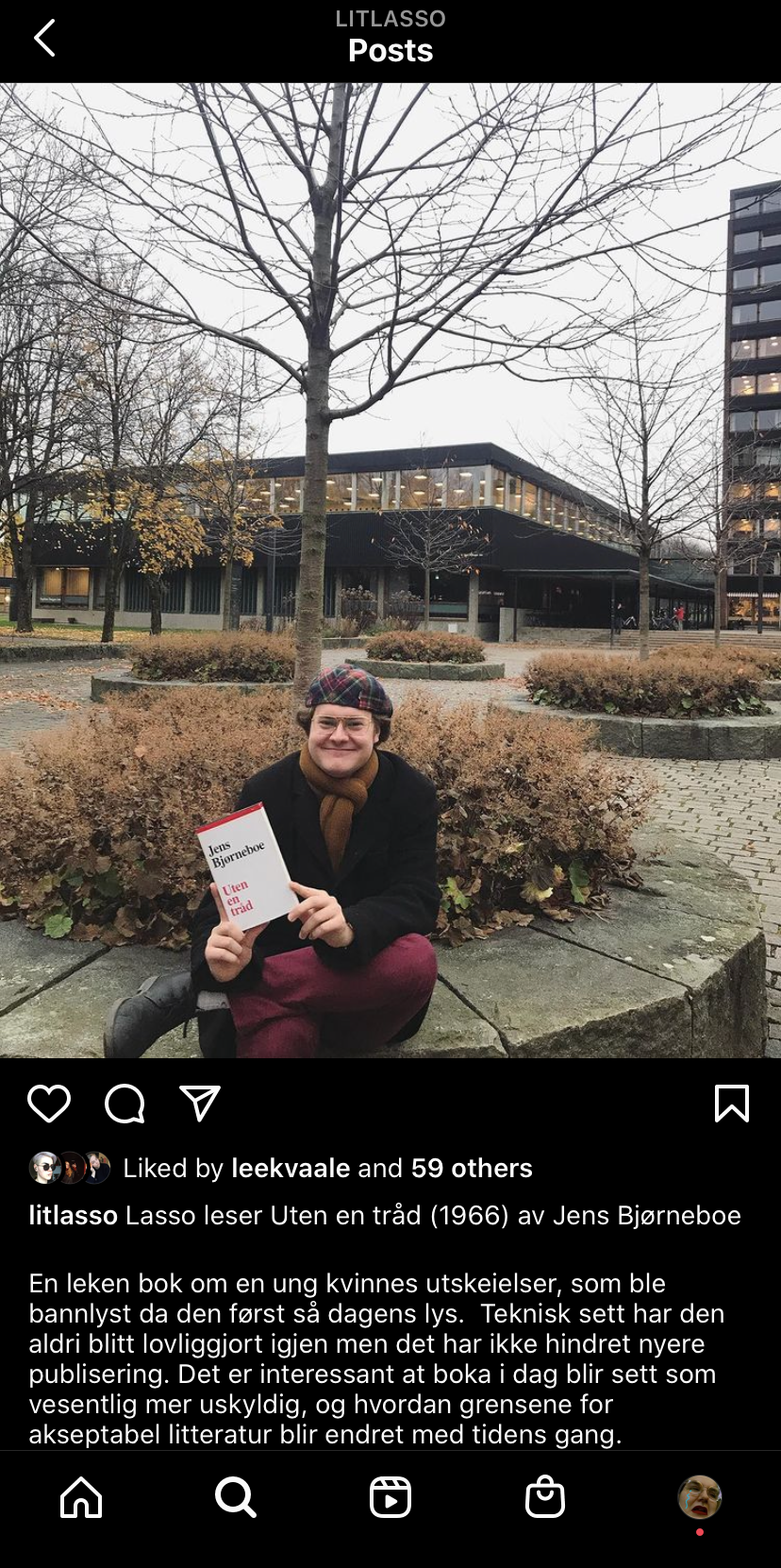 Lasso leser Bjørneboe